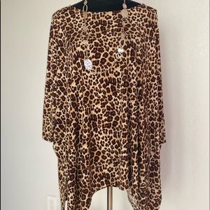 Chicos XXXL plus size leopard top